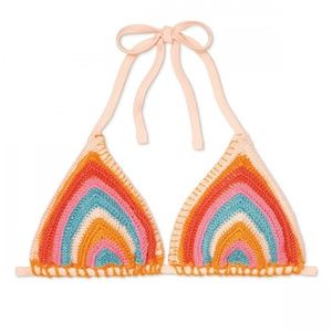 NWT Xhilaration Bikini Top Small Multicolor